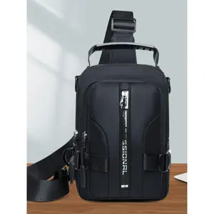 Men's Casual Large Capacity Belt Bag, Waterproof Multi-functional Chest Bag, Fashionable Sling Bag for Daily Use
