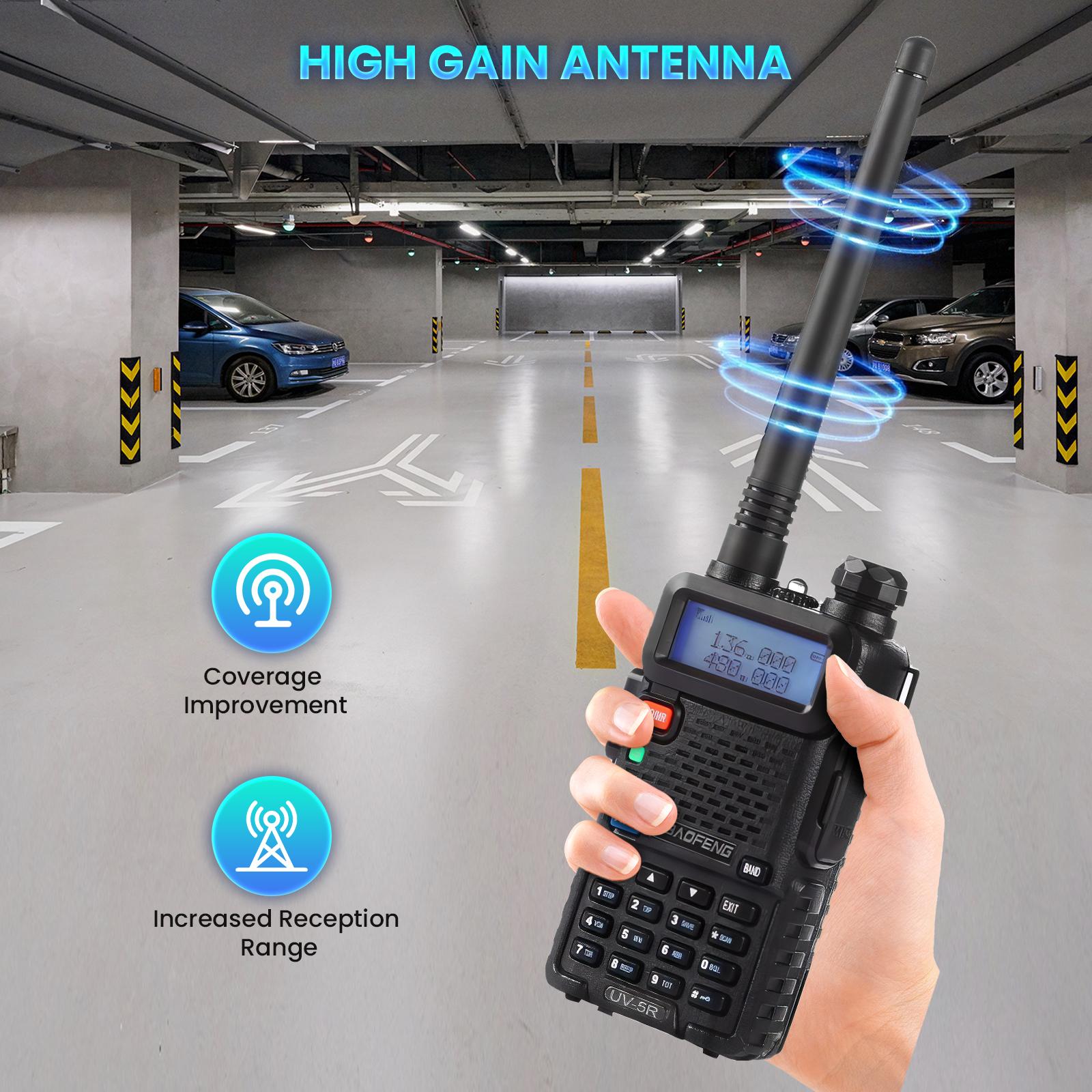 【Christmas Gift】Baofeng UV-5R Dual Band Two Way Radio Transceiver, USB Charging Long Range Supports CHIRP Portable Handheld Walkie Talkie, Wireless Electronic Gadgets, Digital Intercom, Compact, Device, Remote, Durable Handheld Ham Radio Transceiver