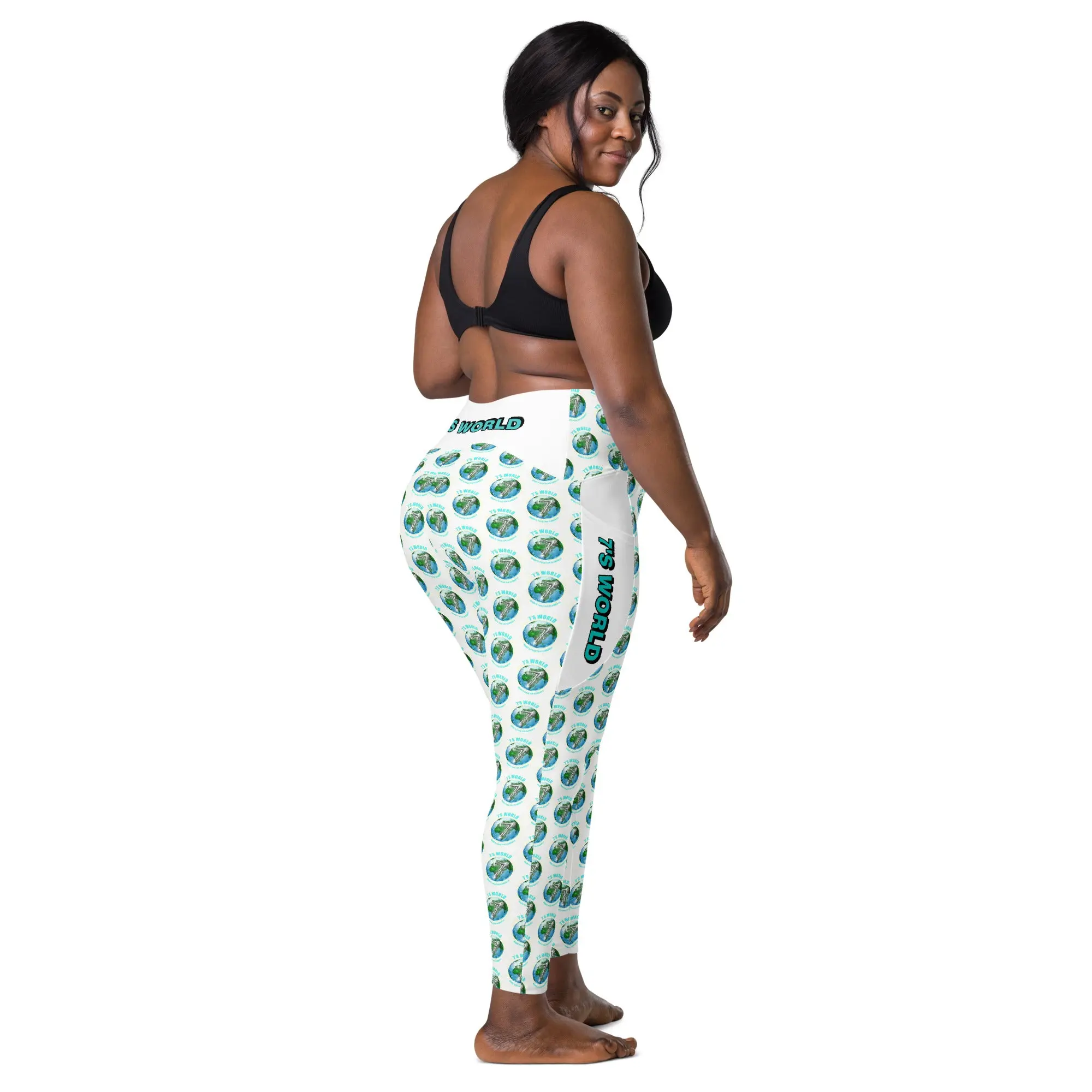 7th Element Crossover leggings with pockets White