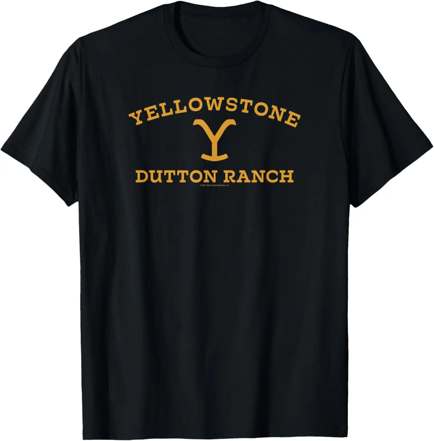 Yellowstone Large Gold Dutton Ranch Logo T-Shirt