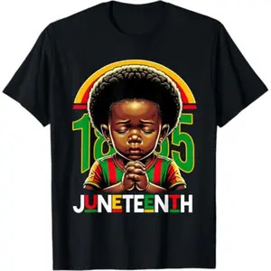 Cotton Juneteenth Prince 1865 Black History Month Toddler Boy T-Shirt