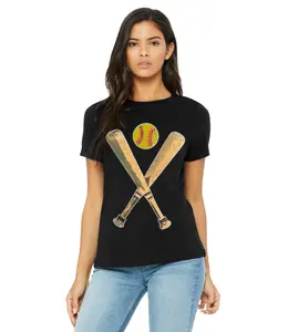 Sequin Softball Bat & Ball Tops (Tanks, Tees & Sweatshirts)