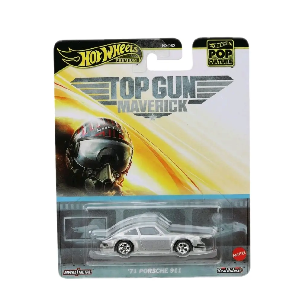 Hot Wheels 2025 Premium Series Pop Culture Limited Edition '71 Porsche 911 Model Car - Top Gun Maverick Direct Tie-In, Iconic Design, Diecast Toy for Film Fans