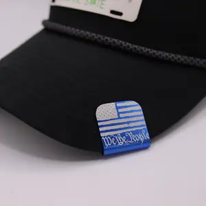 Custom Engraved Hat Clips Personalized Hat Accessories with Secure Fit Durable Design in Sleek Black for Everyday Wear or Travel Unisex Anodized Aluminum 30 mm x 30 mm Business Logos Personalization