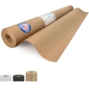 Brown Kraft Paper Roll 36" x 2160" (180 feet), 30lb Thickness - Flower Wrapping Paper Craft Kit, Paper for Packing, Moving, Shipping & Crafts/Arts - 100% Recycled Natural Craft Wrap Material