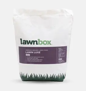 Lawnbox Lawn Luxe 7-0-7 Organic Lawn Fertilizer - Safe for All Turf Types, 100% Organic, Pet and Family Friendly