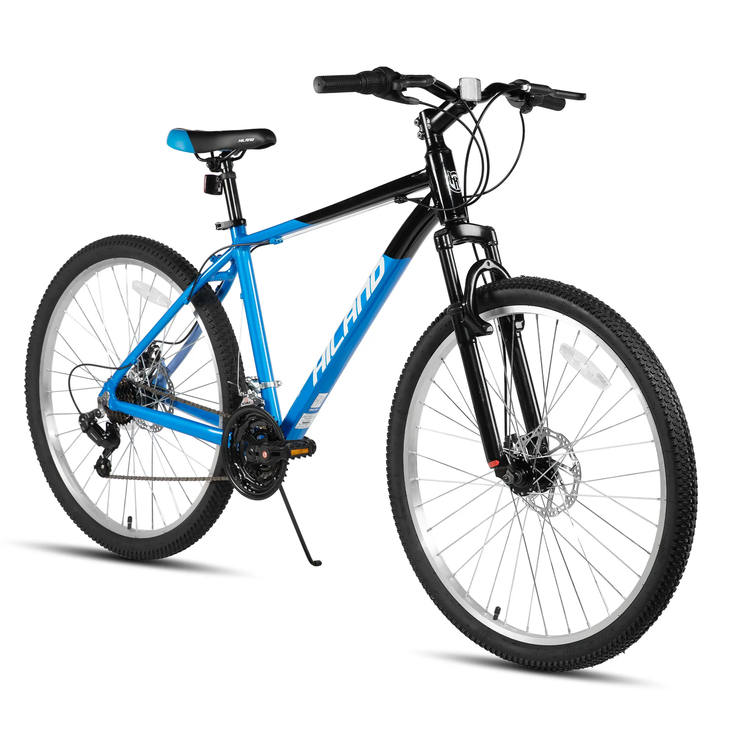 Joystar Unisex Adult Mountain Bike, 26/27.5-Inch, Lightweight Aluminum Frame, 21-Speed Gears, Front Suspension Fork, Mechanical Disc Brakes for Trail Cycling