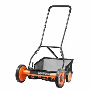 Push Reel Lawn Mower 18 Inch - 5 Blade Manual Mower