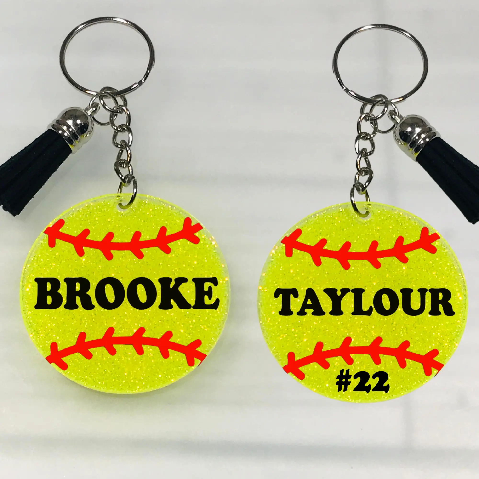Personalized Softball Keychain, Softball Coach Gift, Softball Team Bulk ...