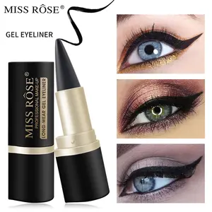 [Buy 1 Get 1]Miss Rose M Gel Eyeliner, Black Eyeliner Pencils, delineador de ojos contra el agua, Easy to Use, Eye Makeup for Women (Premium Black),black eyeliner,eyeliner gel,cat eyes,Matte Long-Lasting Eyeliners Set,Non-waterproof & Easy Clean