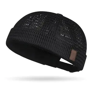 1/2 Pack Men's Breathable Brimless Hat - Mesh Cooling Skull Cap  Beanie for Outdoors