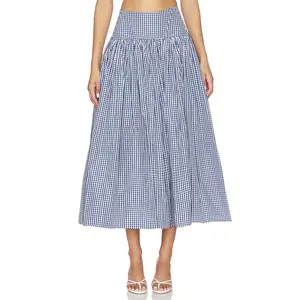 Alexis Havara Skirt in Navy & White