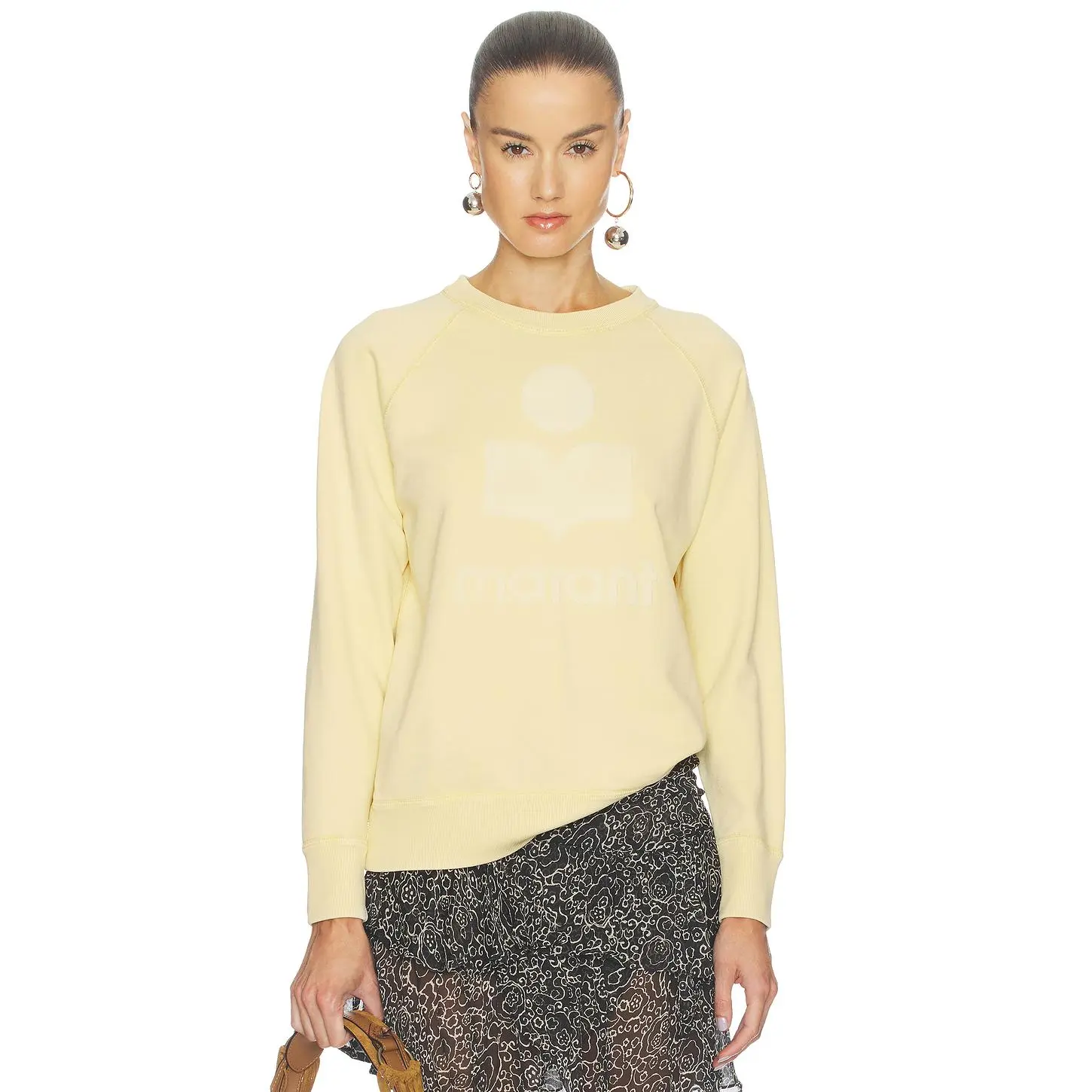 Isabel Marant Etoile Millyny Sweatshirt in Light Yellow