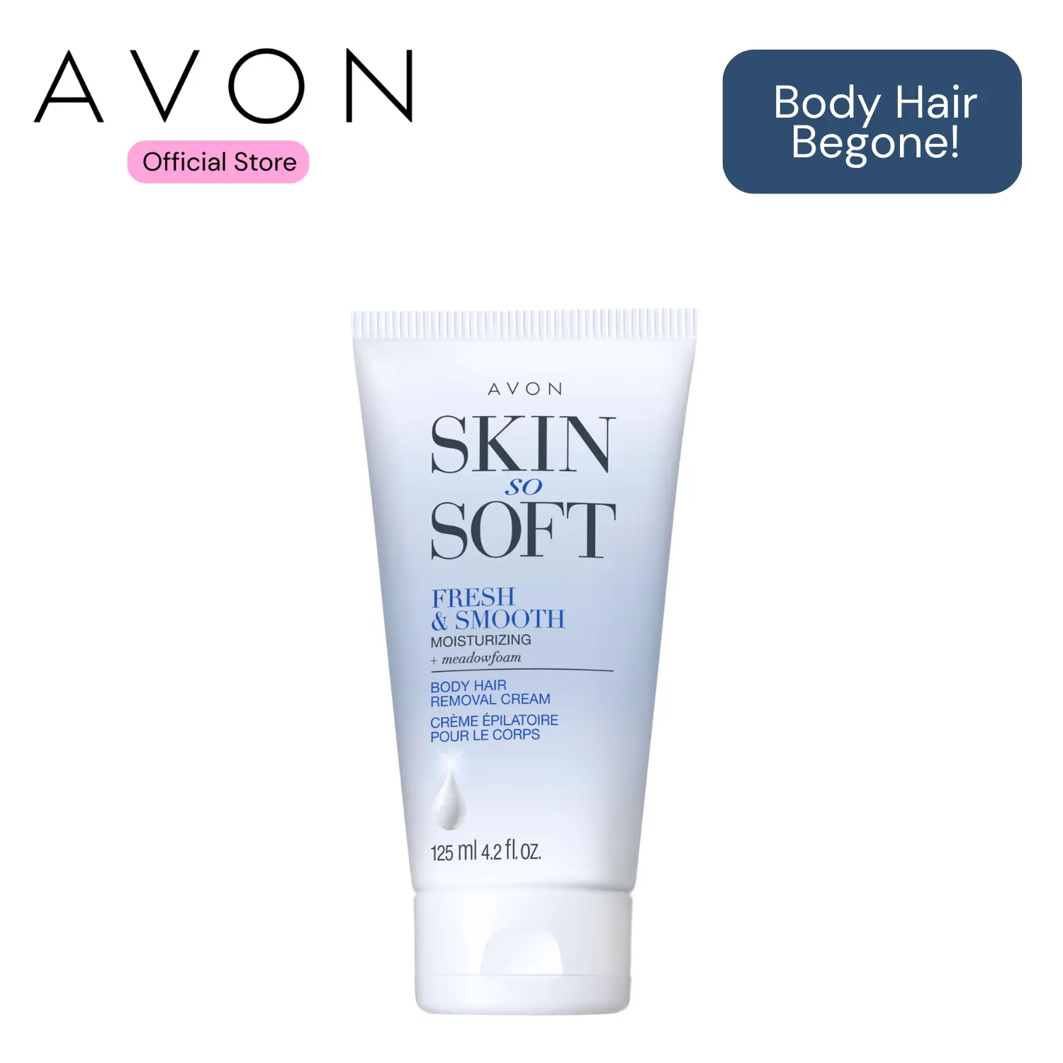 Skin So Soft Fresh & Smooth Body Hair Removal Cream – Gentle, Fast-Acting Depilatory for Legs, Arms & Underarms, Moisturizing Body Care, Painless Hair Remover, No Wax Needed (4.2 fl oz)