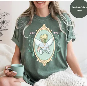 Youth and Adult Vintage Fairy Floral Shirt, Pixie Dust Aesthetic Tee, Cute Girly Sparkle Graphic Shirt, Dreamy Magical Outfit, Fantasy Flower Graphic Tee, Comfort Colors Style