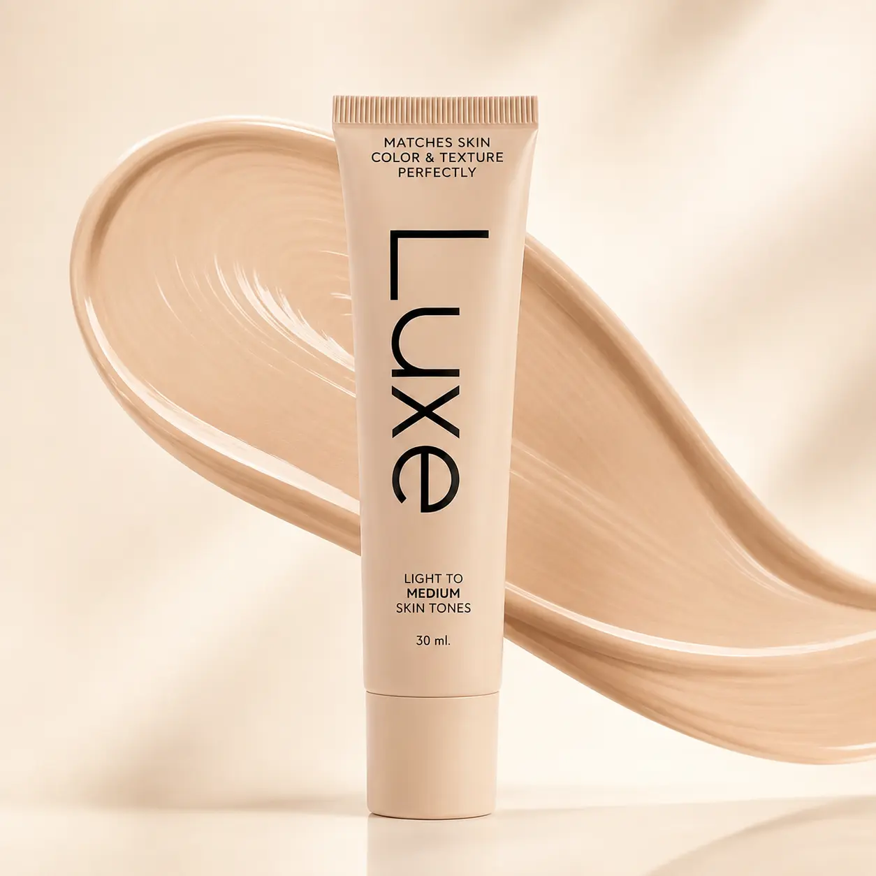 Luxe Foundation - Light to Medium Skin Tones, 30ml, Matches Skin Color & Texture Perfectly, Ideal for Natural Look Women's Luxe Color Changing Blendable Concealer & Foundation - 12-Hour Wear,Lightweight,Buildable Coverage