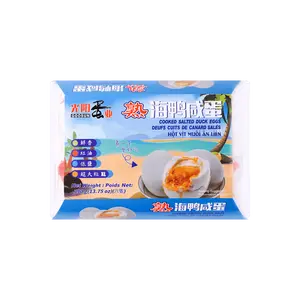 GOOSUN XL Salted Duck Eggs - 6 Pack (13.75oz) | Premium Red Oil Flavor