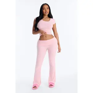 Wifey For Lifey Tee & Pant PJ Set - Pink