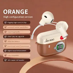 Mokata2026 High-Config TWS Earbuds, Flagship Bluetooth 5.4 Chip, 320 Copper Coil Speaker, Spatial Surround Sound, LED Display, Ultra-Low Latency, Super Long Standby, Clear Call, Universal Compatibility