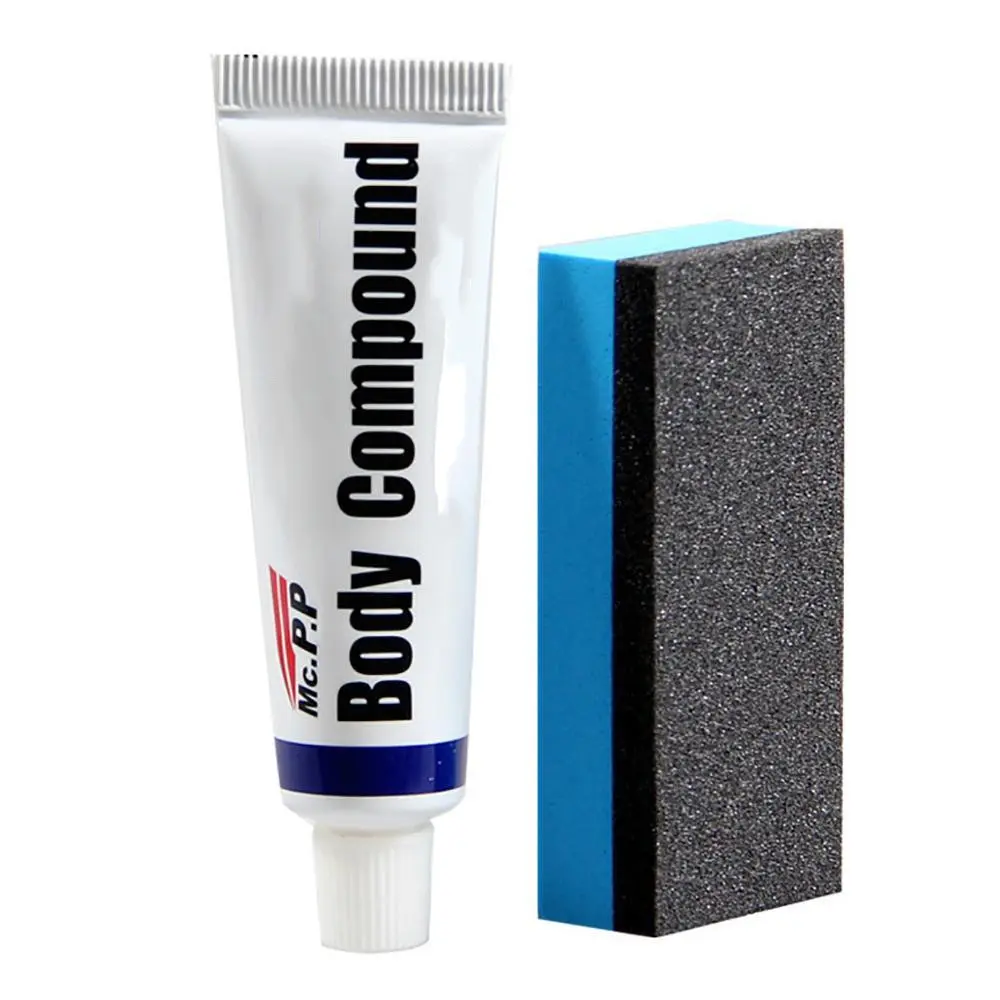 M.C.P.P. Body Compound Car Scratch Remover Kit - Slop Wax & Sponge for Mild Scratches - Safe for All Car Colors - Fast & Convenient Maintenance