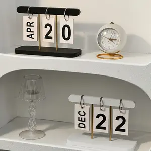1pc of Nordic Minimalist Creative Flip Calendar Desk Ornament for Home, Living Room, Dining Table, Coffee Table, And Office Decoration