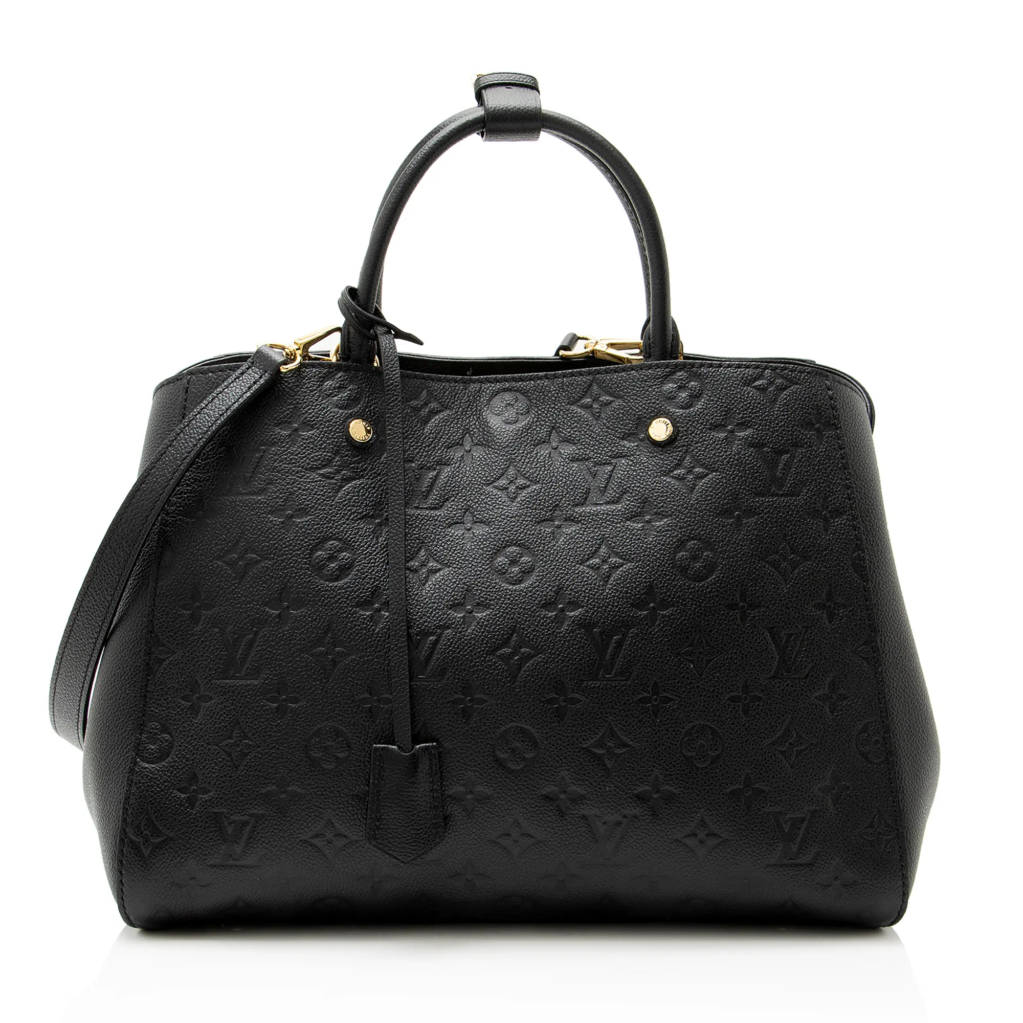 Pre-owned Louis Vuitton Leather Shoulder bags Monogram Empreinte Montaigne GM Satchel