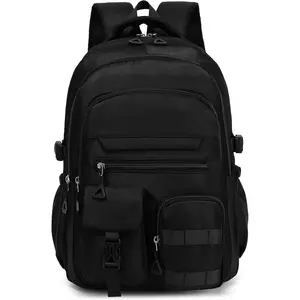 Cute Backpack for Teen Girls Boys, Aesthetic Travel Bookbag for High Middle School College Student (Black)