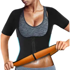 Women Sauna Suit Sleeve Spa Cami Hot Neoprene Workout Vest Body Shaper Waist Trainer Top