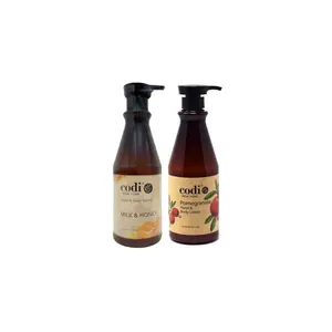 Codi Hand & Body Lotion MILK AND HONEY & POMERGRANATE 750ml Each – Moisturizing, Nourishing, Non-Greasy Formula Moisture