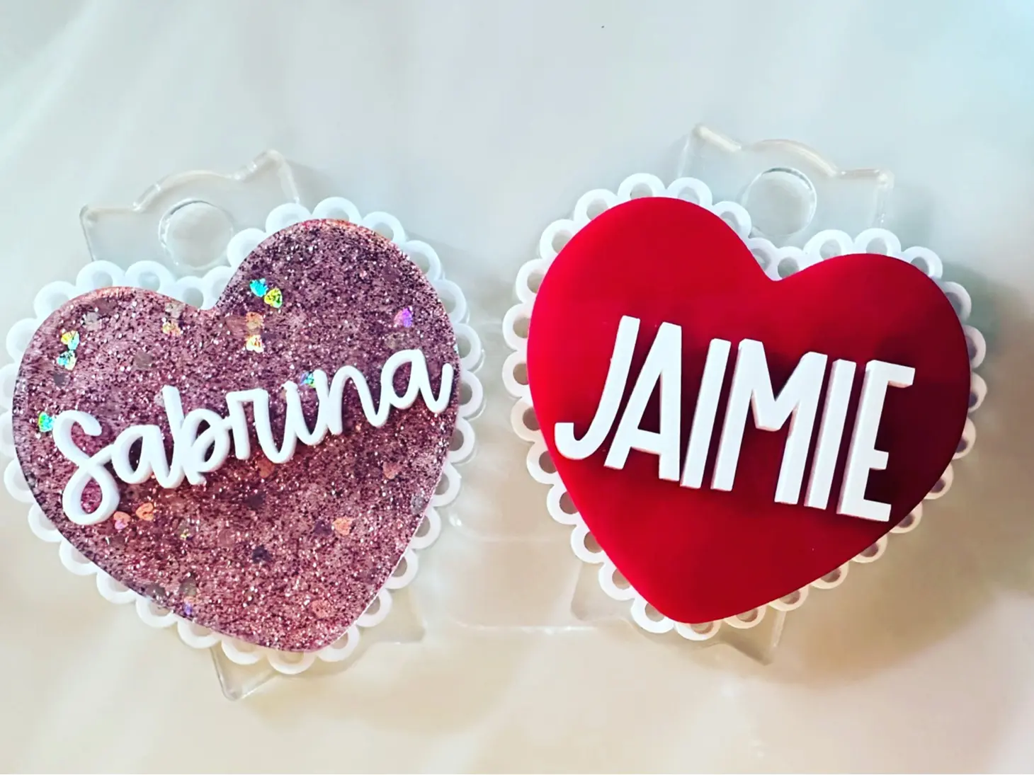 Customized Heart Personalized H2.0 Topper with your name on it! Drinkware Bottles