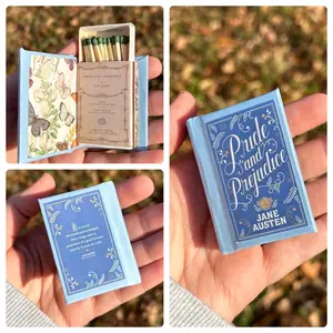 Pride and Prejudice MATCHBOOK by Candle with a Handle, matches, handmade