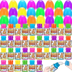 Easter gifts 36 Pcs Easter Eggs Prefilled with Bubble Bottle Inside for Easter Party Favor, Filled Easter Egg for Easter Egg Hunt Game with Kid Toddler, Easter Decoration, Easter Basket Stuffers Fillers for Child
