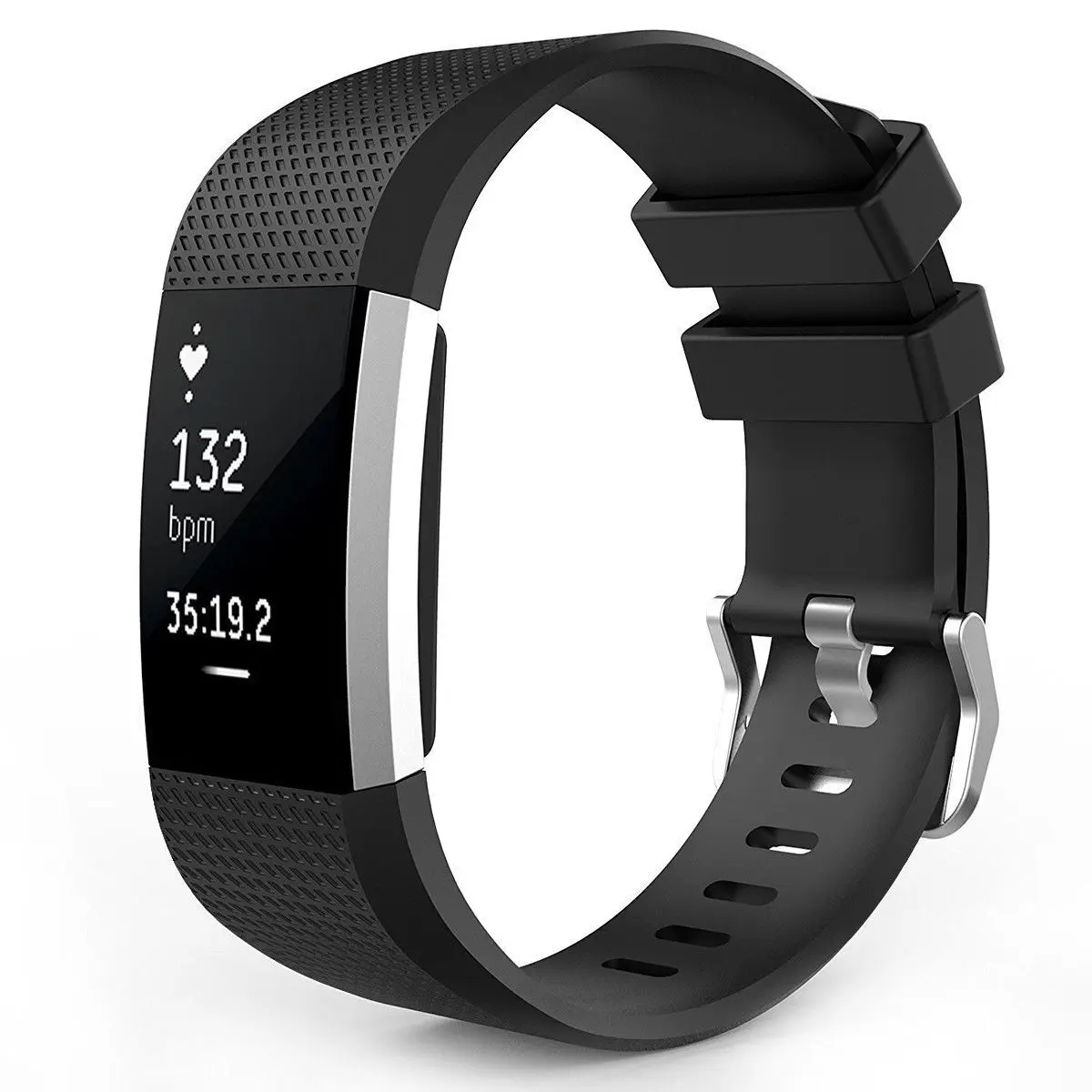 Doemoil Sport Bands Compatible with Fitbit Charge 2 Bands for Women Men, Soft Silicone Waterproof Straps Replacement Wristbands for Fitbit Charge 2  HR Fitness Tracker