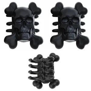 Sntxmy Skull Design Compound Bow Stabilizer Vibration Damper for 2.4-3.0 cm Gap - 2pcs Rubber Archery Silencer for Compound Bows & Crossbows