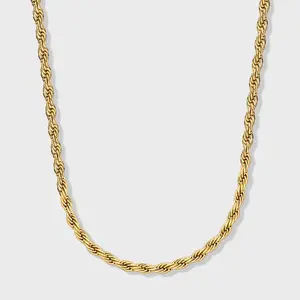 Rope Chain 14K Gold Plated - 4mm