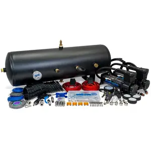 HornBlasters HornAir 844 Nightmare Edition Onboard Air System for Train Horns & Tire Inflation | 8-Gallon 150 PSI | 12-Volt DC - Automotive