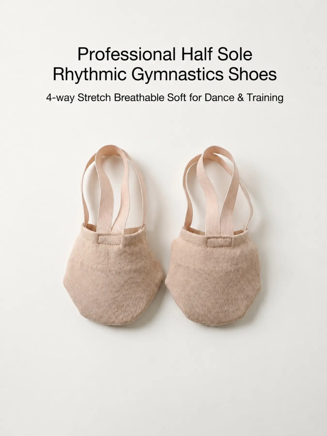 Breathable Soft Sole Women's Shoes, Half Foot Arch Support, Ballet Dance, Modern Art, Gymnastics, Professional Use, Comfortable and Durable
