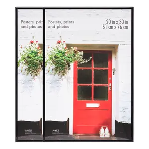 Mainstays 20x30 Basic Picture Frames, Black, Set of 2