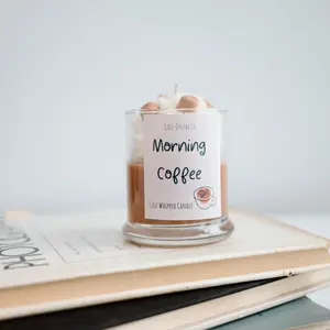 Morning coffee whipped candle