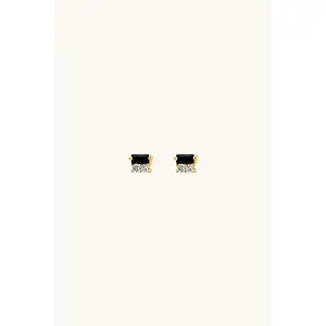 After Hours Earrings - Black Spinel