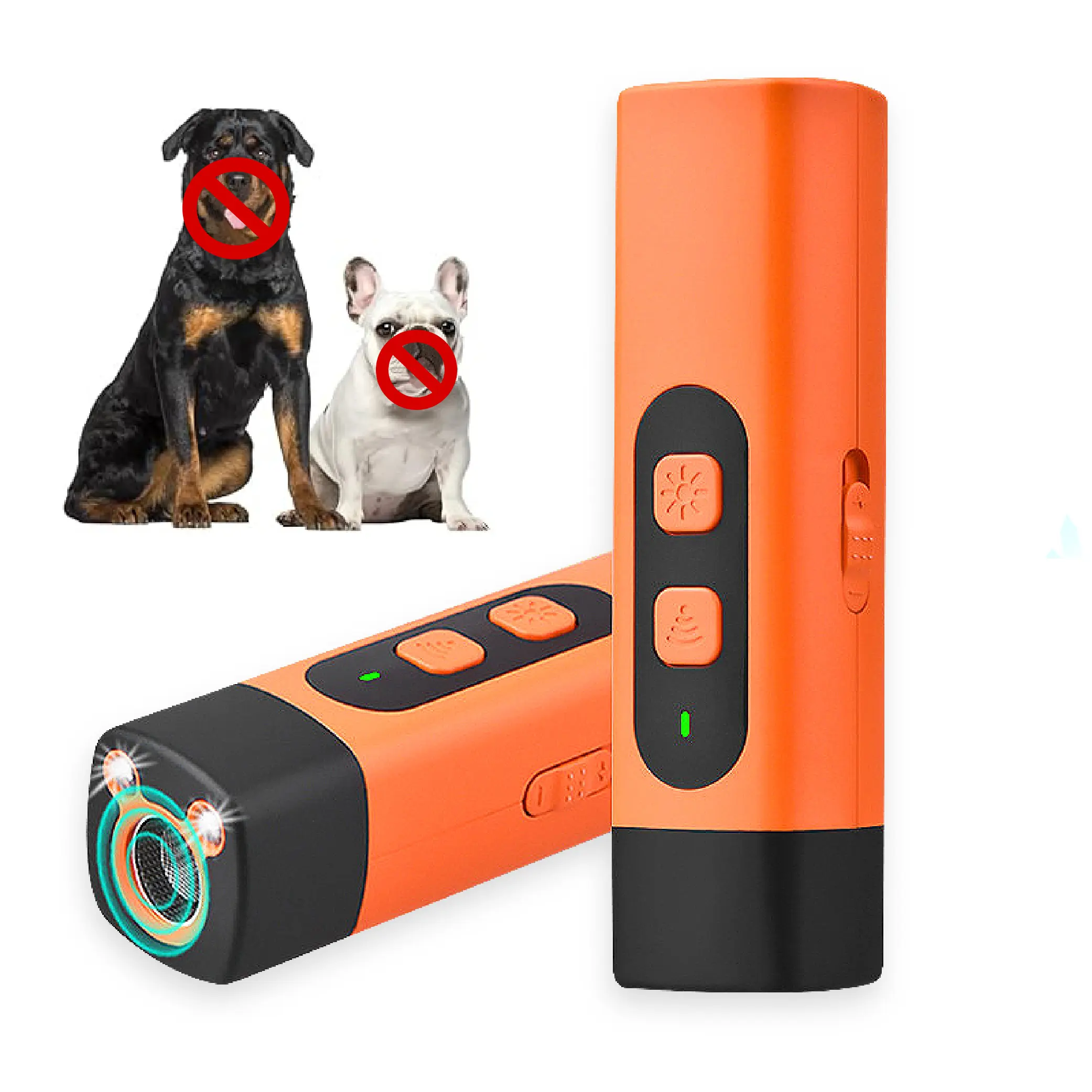 PetSafe Professional Sonic Emitters Dog Training Tool withLED Flashlight 30ft Range Anti Bark Barking Dog SilencerRechargeable Ultrasonic Trainer for Dogs device, 30FtRange Control, Anti-Bark Solution