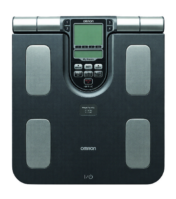 OMRON HBF-514C Full Body Sensor Body Composition Monitor & Scale, 7 Fitness Indicators, 4 User Profiles, 330 lb Capacity