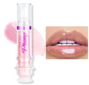 Plumping Lip Oil With Chili Extract - Fuller Lips Instantly! Ultra-Hydrating & Nourishing, Glossy Finish Lip Glow Oil, Lip Plumping Booster Plump, Smooth, and Define Your Lips Naturally (02 Baby Pink)
