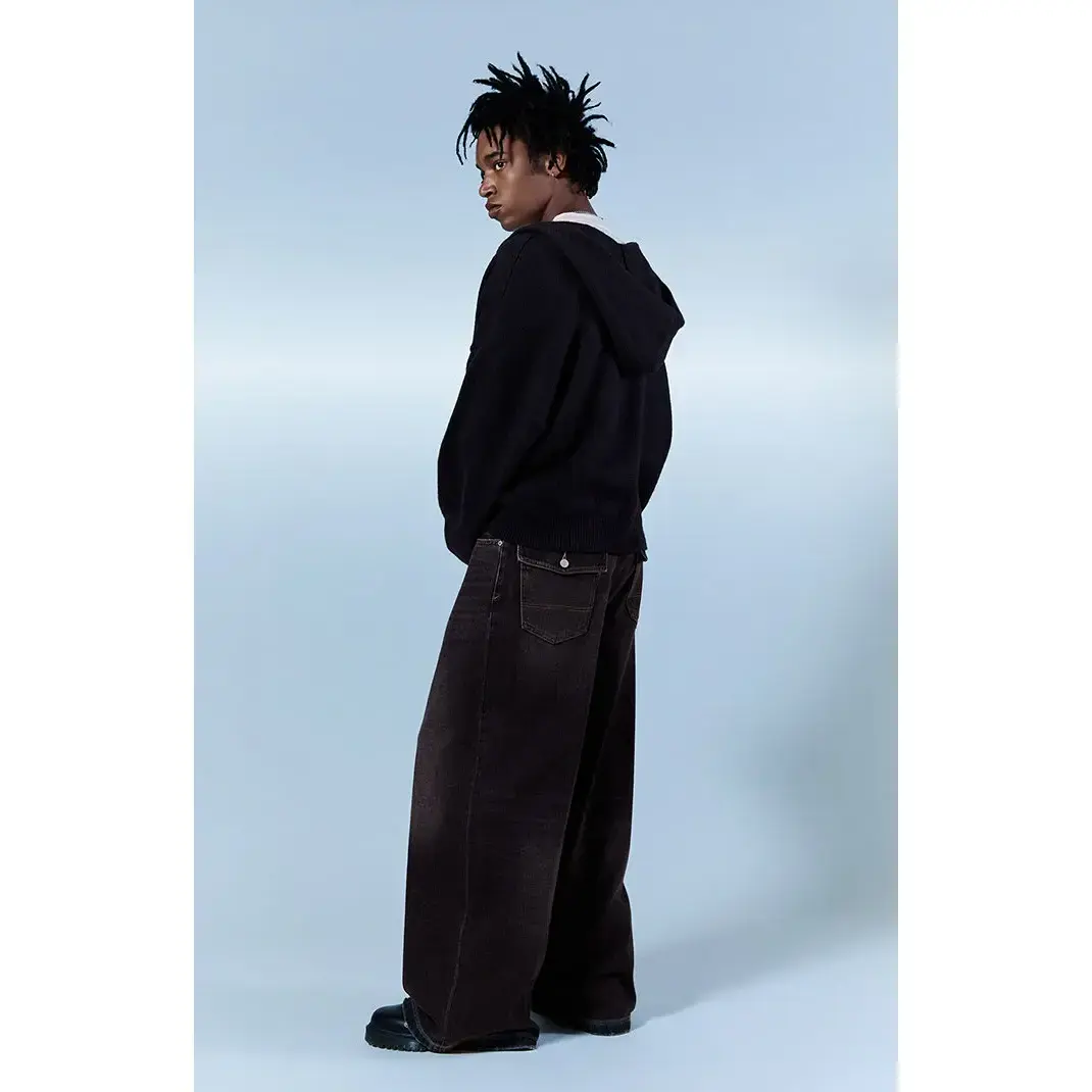 Pacsun Men's Ryder Ultra Baggy Jeans Black Tinted