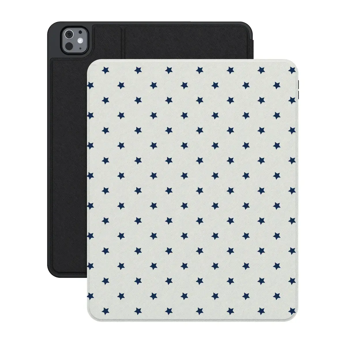 Casely Protective Magnetic Tablet Cover, Blue & White Tiny Stars Design, Tablet Accessories, Foldable