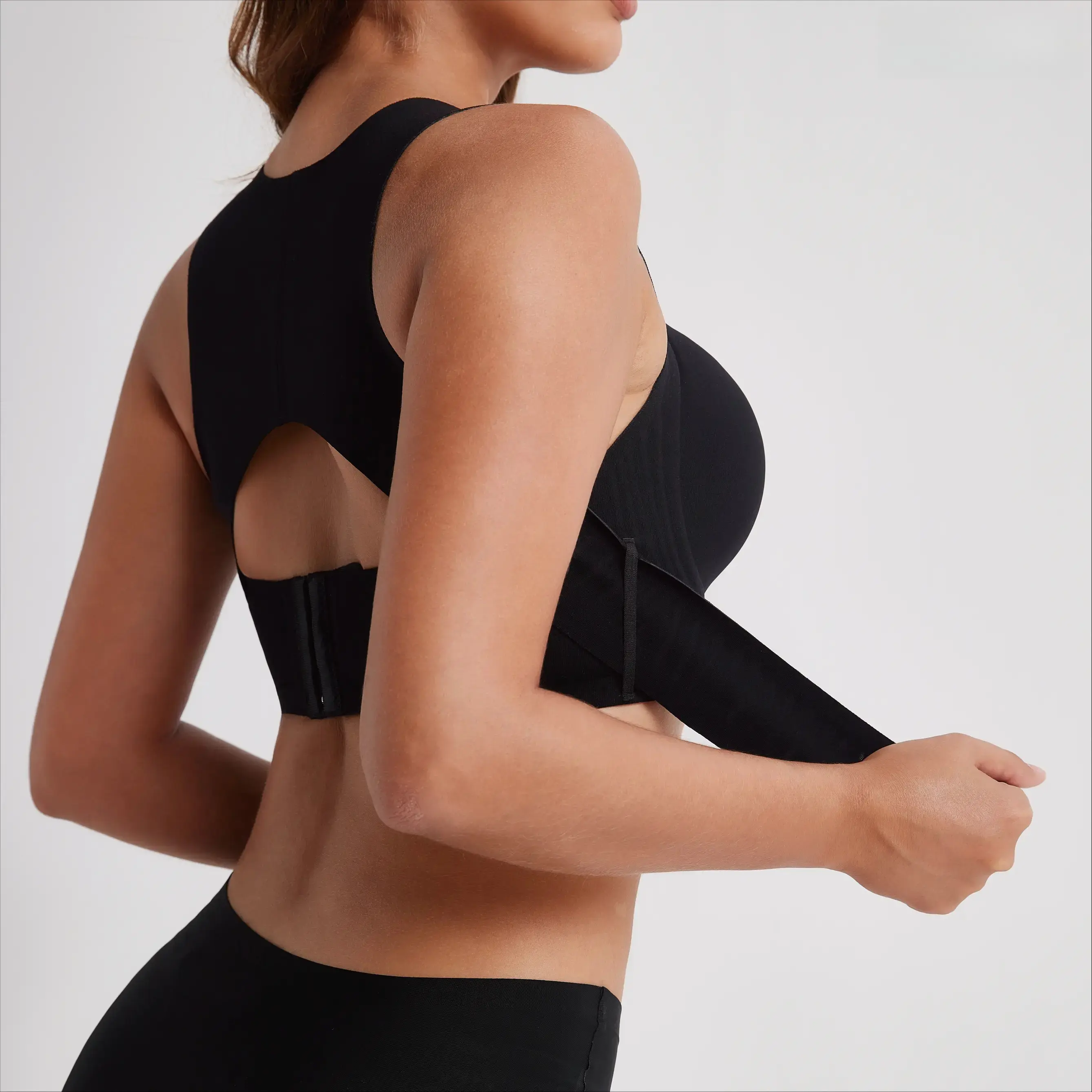 Posture Bra, women’s beige wireless bra, soft breathable non-removable molded cups, yoga fitness sportswear for gym and daily training, summer vibes bra Soft Comfy Bra Seamless Shaping Bras push up bra bras for women minimizer bra jelly bra