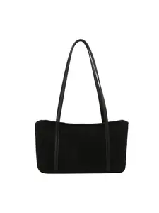 Suede Rectangle Shoulder Bag