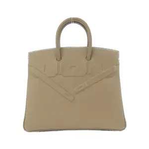 Pre-owned HERMÈS Calfskin Shoulder Bags Shadow Birkin25 Swift