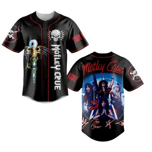 Personalized Motley Crue Baseball Jersey Shirt Gift for fans