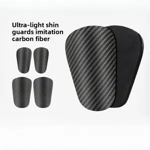 Ultra Light Imitation Carbon Fiber Leggings Professional Player Edition Adult Children's Football Shin Protection Plate Breathable